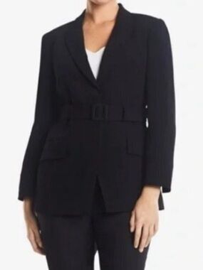 MM Lafleur  Babette Blazer Crinkle Crepe women’s size 12